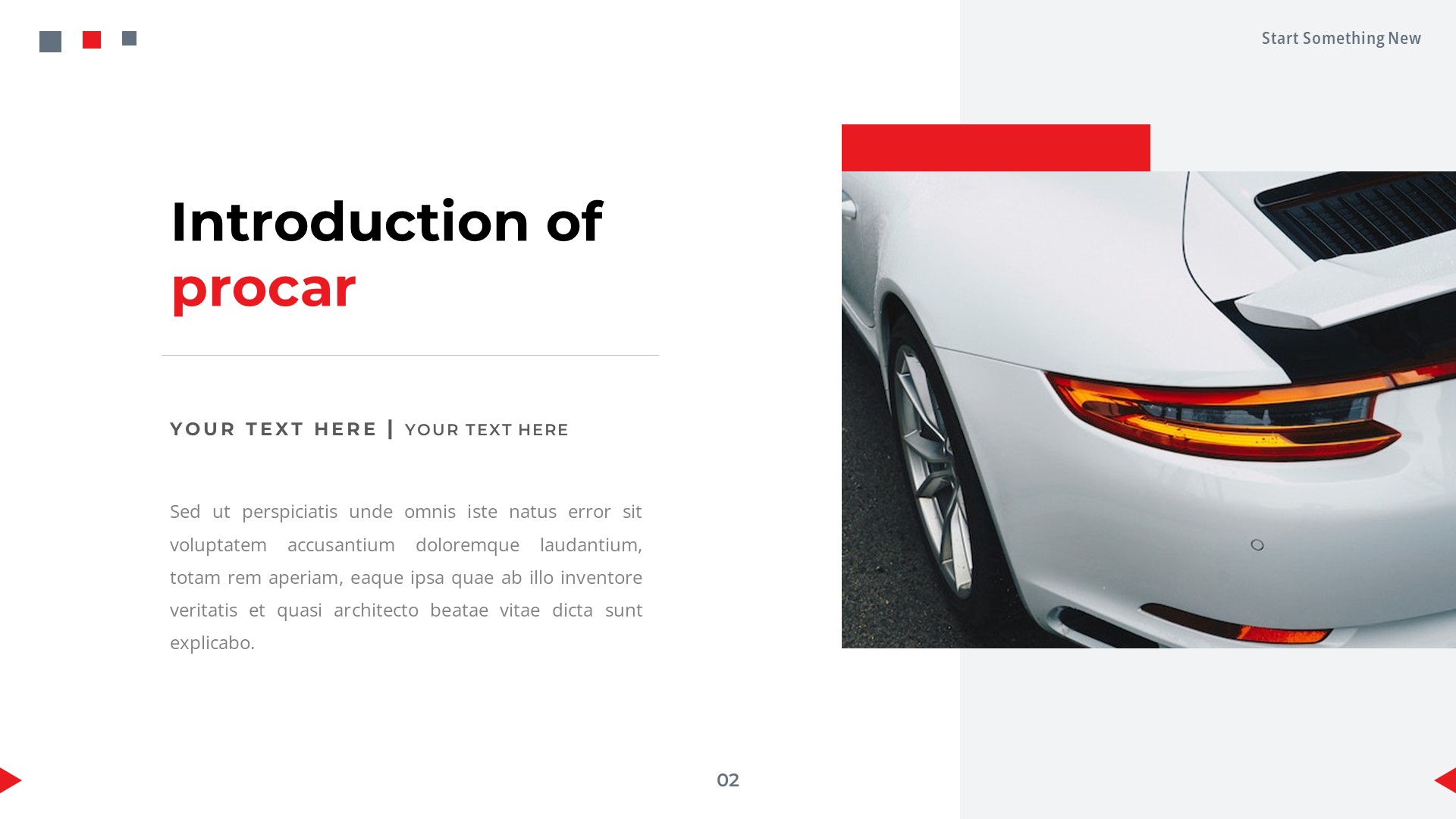 Procar Car vehicle PowerPoint template, Presentation Templates